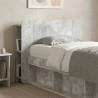 Cabinet de Tête de Lit Gris béton Bois d'ingénierie 617603617603