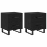 Cabinet de chevet 2 pcs Chêne noir 40 x 35 x 47,5 cm 617606617606