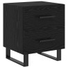 Cabinet de chevet 2 pcs Chêne noir 40 x 35 x 47,5 cm 617606617606