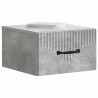 Cabinet de chevet mural 2 pcs Gris béton 34,5 x 33 x 20 cm 617607617607