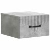Cabinet de chevet mural 2 pcs Gris béton 34,5 x 33 x 20 cm 617607617607