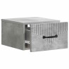 Cabinet de chevet mural 2 pcs Gris béton 34,5 x 33 x 20 cm 617607617607