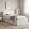Cabinet de Tête de Lit Blanc brillant Bois d'ingénierie 617608617608