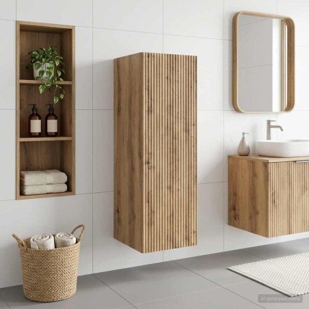 Cabinet de Salle de Bain Mural Chêne artisanal 617609617609