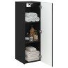 Cabinet de Salle de Bain Mural Noir 33 x 34,5 x 100 cm 617610617610