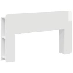 Cabinet de Tête de Lit avec stockage Blanc Bois d'ingénierie 617611617611