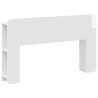 Cabinet de Tête de Lit avec stockage Blanc Bois d'ingénierie 617611617611