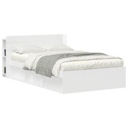 Cabinet de Tête de Lit avec stockage Blanc Bois d'ingénierie 617611617611