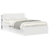 Cabinet de Tête de Lit avec stockage Blanc Bois d'ingénierie 617611617611