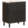 Cabinet de chevet Blanc 50 x 33 x 62 cm Bois de mangue massif 617613617613