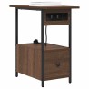 Cabinet de chevet Chêne brun 60 x 30 x 61 cm Bois d'ingénierie 617614617614