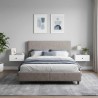 Cabinet de chevet mural 2 pcs Blanc brillant 49 x 34,5 x 20 cm 617616617616