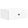 Cabinet de chevet mural 2 pcs Blanc brillant 49 x 34,5 x 20 cm 617616617616