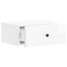 Cabinet de chevet mural 2 pcs Blanc brillant 49 x 34,5 x 20 cm 617616617616