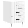 Cabinet de chevet avec tiroir Blanc brillant 43 x 41 x 66,5 cm 617617617617