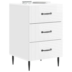 Cabinet de chevet avec tiroir Blanc brillant 43 x 41 x 66,5 cm 617617617617