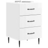 Cabinet de chevet avec tiroir Blanc brillant 43 x 41 x 66,5 cm 617617617617