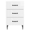 Cabinet de chevet avec tiroir Blanc brillant 43 x 41 x 66,5 cm 617617617617