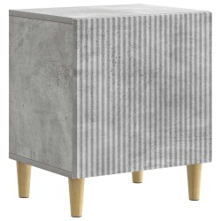 Cabinet de chevet 2 pcs Gris béton 43 x 34,5 x 50 cm 617620617620