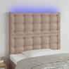 Tête de lit à LED Cappuccino 80x5x118/128 cm Similicuir 617621617621
