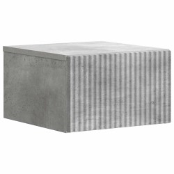 Cabinet de chevet mural 2 pcs Gris béton 33 x 34,5 x 20 cm 617627617627