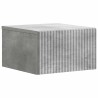 Cabinet de chevet mural 2 pcs Gris béton 33 x 34,5 x 20 cm 617627617627