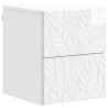 Cabinet de chevet mural 2 pcs Blanc brillant 34,5 x 33 x 40 cm 617632617632