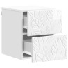 Cabinet de chevet mural 2 pcs Blanc brillant 34,5 x 33 x 40 cm 617632617632