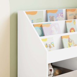 Bibliothèque pour enfants Blanc 72,5 x 29,5 x 69 cm 617633617633