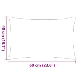 Oreiller d'extérieur lot de 2 Impression rayure 60 x 40 cm Gris 617634617634