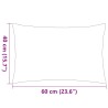 Oreiller d'extérieur lot de 2 Impression rayure 60 x 40 cm Gris 617634617634