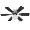 Ventilateur de plafond avec lumière Ø 82 cm Noir 617635617635