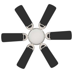 Ventilateur de plafond avec lumière Ø 82 cm Noir 617635617635