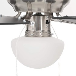 Ventilateur de plafond avec lumière Ø 82 cm Noir 617635617635