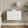 Cabinet de chevet mural avec tiroir Blanc 33 x 34,5 x 20 cm 617636617636