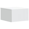 Cabinet de chevet mural avec tiroir Blanc 33 x 34,5 x 20 cm 617636617636