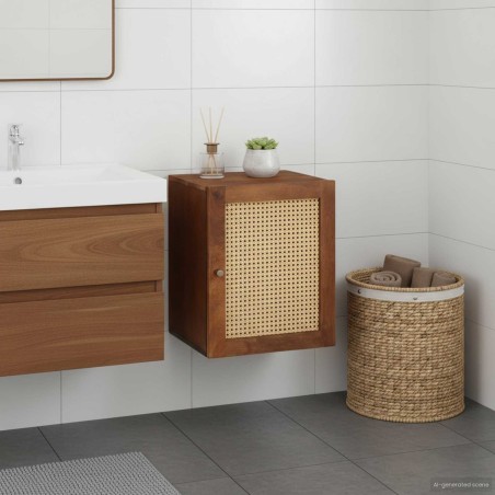 Cabinet de salle de bain avec étagère Marron 38 x 33,5 x 48 cm 617637617637