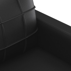 Ensemble de canapés 2 pcs avec coussins Noir Similicuir 617639617639