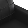 Ensemble de canapés 2 pcs avec coussins Noir Similicuir 617639617639