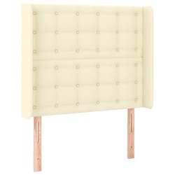 Tête de lit à LED Crème 103x16x118/128 cm Similicuir 617642617642