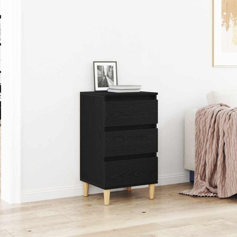 Cabinet de chevet Chêne noir 40 x 35 x 70 cm Bois d'ingénierie 617643617643