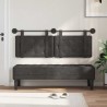 Tête de lit suspendue Avec lumière LED Noir PU antique 617645617645
