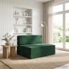 Canapé-lit pliable Vert foncé 70 x 72 x 60 cm Tissu 617652617652