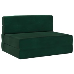 Canapé-lit pliable Vert foncé 70 x 72 x 60 cm Tissu 617652617652