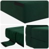 Canapé-lit pliable Vert foncé 70 x 72 x 60 cm Tissu 617652617652