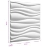 Panneaux muraux 12 pcs 50 x 50 cm Blanc 617654617654