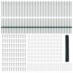 Clôture hexagonale avec poteau 100 x 1 m Acier recouvert de PVC 617658617658