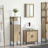Ensemble de mobilier de salle de bain avec étagère 3 pcs Marron 617661617661