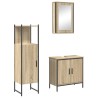 Ensemble de mobilier de salle de bain avec étagère 3 pcs Marron 617661617661