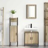 Ensemble de mobilier de salle de bain avec étagère 3 pcs Marron 617661617661